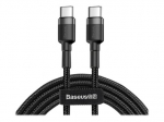 Baseus Cafule USB 2.0 į USB Type-C kabelis 2m Juodas Pilkas