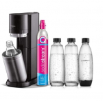 Sodastream DUO Reklaminė Pakuotė Titanium su 3 Butelių ir CO2 Buteliu