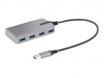 StarTech.com 4 portų USB hubas, USB 3.0 5Gbps, maitinamas i&scaron; magistralės, USB-A į 4x USB-A hubas su papildomu maitinimo įvesties pasirinkimu, ne&scaron;io...