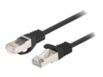 Lanberg CAT 6 sulankstytas neekranuotas susuktų porų (F/UTP) 50cm juodas pereinamasis kabelis (RAL 9004)