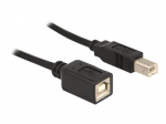 Delock 2m USB pratęsdamojo kabelio juodas
