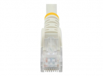StarTech.com 50cm CAT6 kabelis - baltas Snagless CAT 6 laidai - 100W RJ45 UTP 650MHz 6 kategorijos tinklo patch cord UL/TIA (N6PATC50CMWH) CAT 6 Ik...