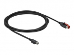 Delock sustiprintas USB kabelis 3m Juodas