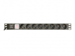 EnerGenie EG-PDU-014-C14 8-Lizdų Maitinimo Paskirstymo Įrenginys 16A Juoda 3m