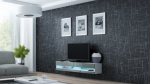 Cama TV spinta VIGO NEW 30/140/40 balta/pilko blizgio