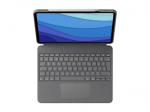 Logitech Combo Touch klaviatūra ir folio dėklas 13 colių iPad Air (M2, M3) Prancūzijos 16-klaviatūrėms