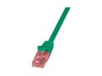 LogiLink PrimeLine CAT 6 neekranuota susuktų porų (UTP) 2m žalia jungtis