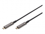 DIGITUS 20m USB Type-C kabelis Juodas