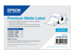 Epson Premium Press žymos pjovimo etiketė 102 x 76 mm 6280 etiketės C33S045723