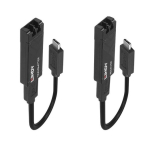 Lindy vaizdo konverteris 43312 - optinė pluo&scaron;to / USB-C - 100 m