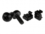 StarTech.com M6 kojų varžtai ir varžtai - 50 paktas - 12mm stovyklos varžtai ir kojų varžtai - Juodi (CABSCREWM6B) Rack varžtai ir varžtai Juodi