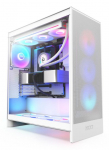 Dėklas NZXT H7 Flow RGB MidiTower ATX MiniITX Spalva Balta CM-H72FW-R1