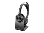 HP Poly Voyager Focus 2 USB-C-C ausinės +USB-C/A adapterius + krautuvas