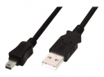ASSMANN 1.8m juodas Basic USB kabelis