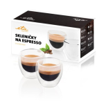 ETA Espresso puodeliai Espresso kavai 2 vnt. Plovma&scaron;ina Glass