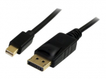 StarTech.com 3m Mini DisplayPort į DisplayPort 1.2 kabelis 4k DisplayPort kabelis Juodas