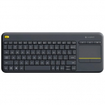 Logitech Wireless Touch Keyboard K400 Plus belaidė Nordic klaviatūra