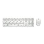 Dell klaviatūra ir pelė KM5221W Pro Belaidė Pelė įtraukta JAV Baltas