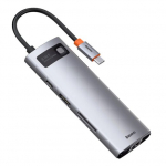 Baseus Metal Gleam Series 8-in-1 USB-C hubas 100W 5Gbps