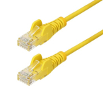 5M Geltonas Slim Cat6 Ethernet Kabelis, Snagless, 100W Poe