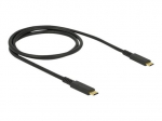 DeLOCK USB 3.1 Type-C kabelis 1m Juodas