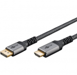 Goobay DisplayPort į HDMI 1m Pilka