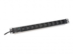 Digitus Aliuminio lizdų juosta, IEC C14 ki&scaron;tukas DN-95404 Lizdų kiekis 10