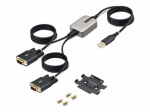 StarTech.com 13 pėdų (4m) 2-uolis USB iki serijos adapterio kabelis, keitiamos DB9 varžtų/varžtėlių, COM fiksavimas, USB-A iki DB9 RS232, FTDI, Lev...