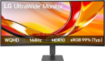 LG 34U620B-B UltraWide 34 " VA WQHD 21:9 144 Hz 5 ms 3440 x 1440 pikseliai 300 cd/m&sup2; HDMI prievadų kiekis 2