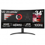 LG 34WR50QK-B 34 Colių 3440 x 1440 UltraWide HDMI DisplayPort 100Hz Monitorius