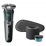 Philips Series 5000 &scaron;lapias ir sausas elektrinis trintuvas S5884/50, SkinIQ, SteelPrecision a&scaron;menys, 360-D lankstūs galvutės, PowerAdapt jutiklis