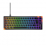 CHERRY K5 PRO TMR COMPACT žaidimų klaviatūra USB QWERTZ vokiečių kalba juoda, oranžinė