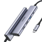 UGREEN 15495 Laptop Dock / Port Replicator USB 3.2 Gen 1 Type-C 100W PD 4K 3840 x 2160 / grey