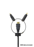 Profesinis Mini HDMI ir DP į HDMI žiedas.
