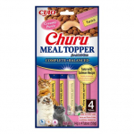 INABA Churu Meal Topper Tuna with salmon - kačių užkandžiai - 4 x 14g