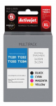 Activejet AEB-1285N Multipack inko (Epson T1281, T1282, T1283, T1284 pakeitimas; Supreme; 1 x 15 ml, 3 x 13 ml; juodas, magentas, ciano, geltonas)