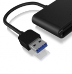 Raidsonic ICY BOX IB-CR301-U3 USB 3.0 i&scaron;orinis kortelių skaitytuvas USB 3.0 Type-A 3 x kortelių skaičius: CF, SD, microSD