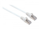 Intellinet tinklo laidas, Cat6, 0.5m, baltas, varinis, S/FTP, LSOH / LSZH, PVC, RJ45, auksiniai kontaktai, Snagless, apvalkalas, polibag CAT 6 SFT