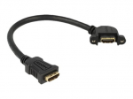 Delock panelinis HDMI kabelis 25 cm juodas