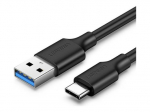 Ugreen 1m USB 3.0 USB Type-C kabelis Juodas