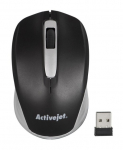 Activejet AMY-313 Pelė belaidė USB (optinė; 1200 DPI; juoda ir pilka)