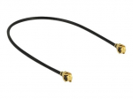 DeLOCK 10cm juodas koaksialinis antenos kabelis