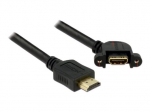 Delock HDMI kabelis su Ethernet 1 m juodas
