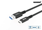 Premium USB-C į USB-A kabelis 0,5m, 10Gbps, 60W