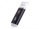 SILICON POWER Blaze B02 32GB USB 3.0 / USB-C atmintinė juoda skaidri