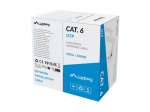 Lanberg 305m Cat6 U/UTP (UTP) apvalus tinklo kabelis pilkas