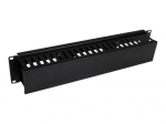 StarTech.com horizontalus 2U serverio rack kabelio valdymo pir&scaron;tų kanalas su dangčiu - 19 tinklo rack laidų kanalas - ply&scaron;elis laidų kanalas (CMDUCT2)
