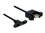 Delock USB adapteris 25 cm mėlynas