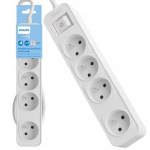 Philips CHP2144WB/60 Srovės pratęsiukas 4 lizdai 3m 10A / baltas