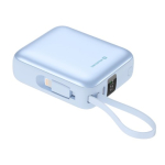 Swissten SPACE Power Bank Universalus I&scaron;orinis Akumuliatorius USB-C / Lightning / 10000 mAh Mėlyna